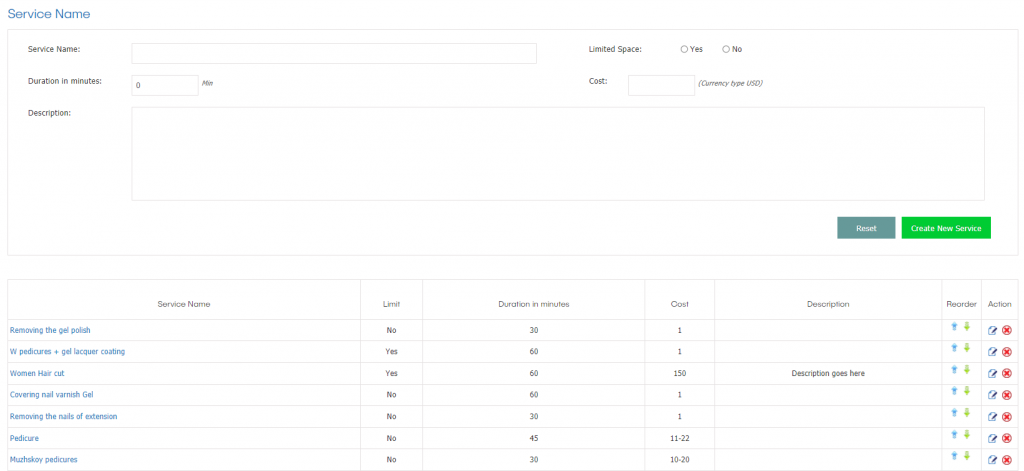 scheduler desk add service