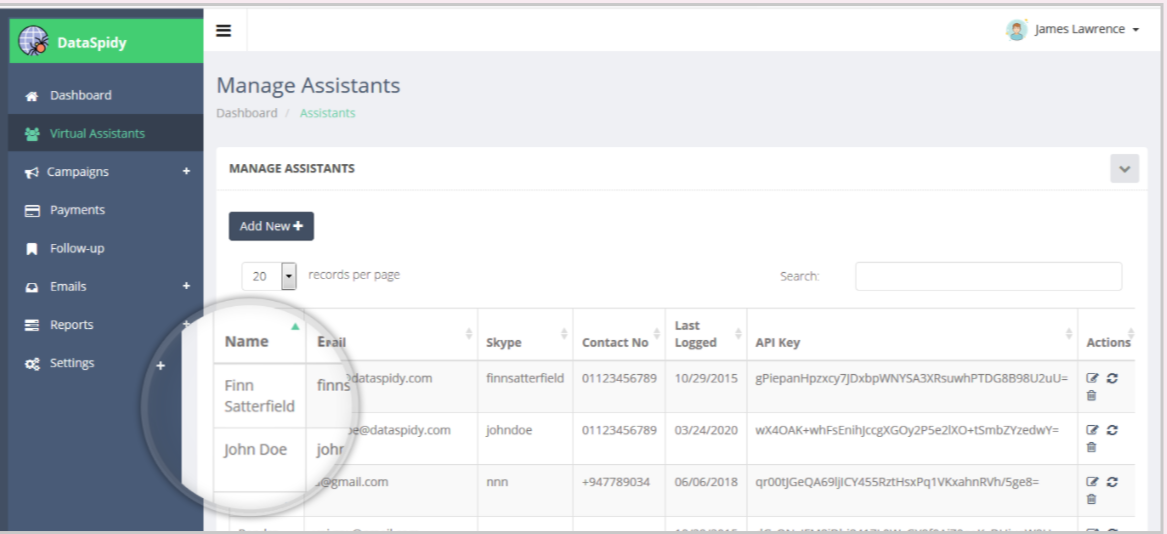 MANAGE ASSISTANTS