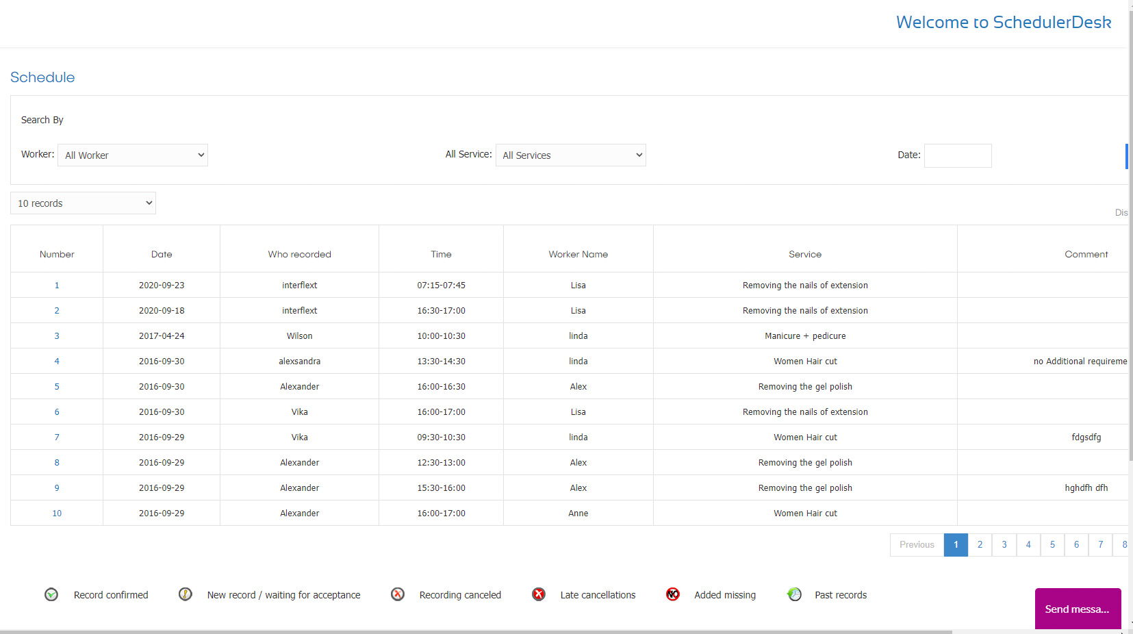 Preview of Software Product Schedulardesk Service